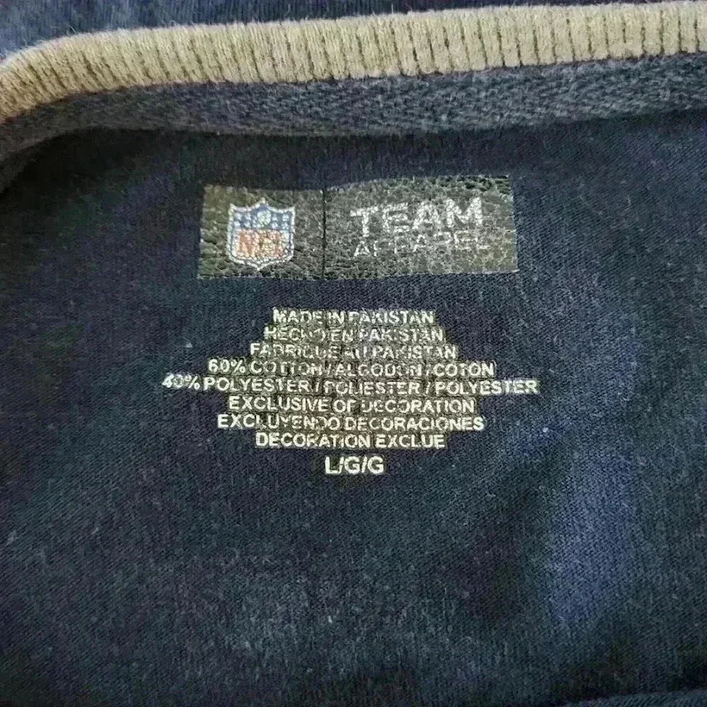 NFL‎ Team Apparel Chicago Bears Long Sleeve T-Shirt Unisex Size L